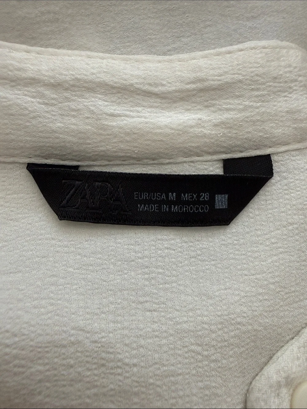 Zara 3/4 Puffy Sleeve Blouse